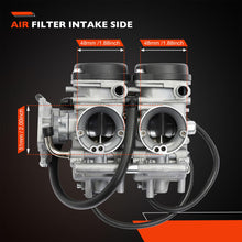 Load image into Gallery viewer, Carburetor Compatible with 2001-2005 Yamaha Raptor 660 660R YFM660 YFM660R ATV Carb with Air Filter Foam&amp;Fuel Valve Petcock Raptor Replace #5LP-14900-00-00 5LP-14900-20-00 5LP-14900-30-00