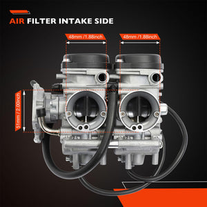Carburetor Compatible with 2001-2005 Yamaha Raptor 660 660R YFM660 YFM660R ATV Carb with Air Filter Foam&Fuel Valve Petcock Raptor Replace #5LP-14900-00-00 5LP-14900-20-00 5LP-14900-30-00