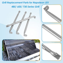 Load image into Gallery viewer, BBQration Grill Parts for Napoleon LEX 485, LEX 605, LEX 730, Mirage 485 605 Series Grills, Built-in LEX 485,16.5&quot; Heat Plate &amp; Burner Replacement Parts for Napoleon Grill Accessories