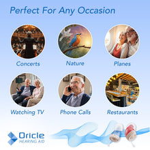 Load image into Gallery viewer, Oracle Standard 2.0 Hearing Aids for Seniors - Oricle Hearing Aids for Adults with Advanced Noise Cancellation - Easy Volume Control with Portable Charging Case