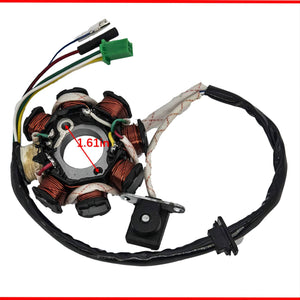 Fremnily Complete Wiring Harness Kit Replaces ATV 4-Stroke ATV Quad 150CC 200CC 250CC 300CC Quad Bike Buggy Go Kart Quad Wire Harness Complete Electrics Stator Coil CDI Solenoid Relay Spark Plug