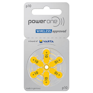 Power One Hearing Aid Battery Size 10 - Pack Of 60 Batteries