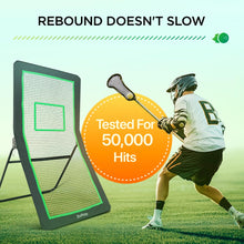 Load image into Gallery viewer, ZivPlay Lacrosse Rebounder for Backyard Lacrosse Bounce Back Net Volleyball Rebounder Net for Lax and Volleyball Practice Five Rebound Angles Includes Ball 7x4 ft