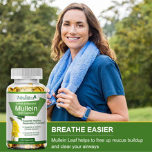 Load image into Gallery viewer, New Mulittea Mullein Leaf Capsules 1000mg Support Lung Cleanse Capsules