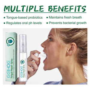 EELHOE Tongue Repair Spray – Relieves Dryness, Swelling, and White Coating, Promotes Oral Health, Portable Pain Relief Spray