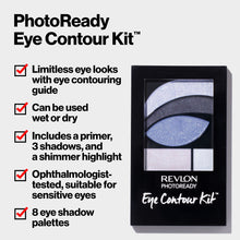 Load image into Gallery viewer, REVLON PhotoReady Eye Contour Kit, Eyeshadow Palette with 5 Wet/Dry Shades &amp; Double-Ended Brush Applicator, Avant Garde (525), 0.1oz