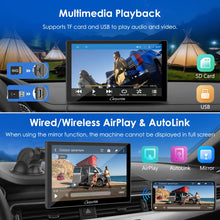 Load image into Gallery viewer, 2025 CARPURIDE 9 Inch Car Play Screen for Car, Compatible with Wireless/Wired Apple CarPlay, Android Auto and Mirror Link - Bluetooth Audio, Navigation,Siri, FM, AUX