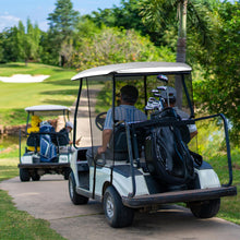 Load image into Gallery viewer, Toriexon Golf Cart Sun Shade Cover for Yamaha G14 G16 G22 G29 Drive2, Encrypted Polyester Mesh Shield, UV Protection &amp; Heat Isolation, Easy-to-Install Golf Cart Cover for Yamaha Cart, 63&#39;&#39; x 45.25&#39;&#39;