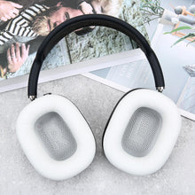 Load image into Gallery viewer, Lambskin Ear Pads for AirPods Max Headphones Sheepskin Leather Earpads Replacement with Memory Foam and Magnet Sweat Proof&amp; Excellent Noise Isolation White