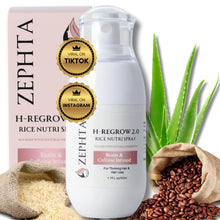 Load image into Gallery viewer, Zephta H-Regrow 2.0 Hair Growth Serum for Women &amp; Men – Biotin &amp; Caffeine Spray for Thicker Hair – 1.7 Fl Oz – Hair Growth Spray for Thinning Hair