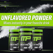 Load image into Gallery viewer, MusclePharm Creatine Monohydrate Powder, Pre Workout Muscle Builder &amp; Post Workout Muscle Recovery Supplement, Ultra-Pure 100% Monohydrate Creatine Powder, 60 Servings, Unflavored