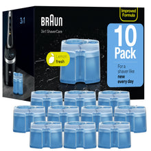 Load image into Gallery viewer, Braun Clean &amp; Renew Refill Cartridges CCR, Replacement Shaver Cleaner Solution for Clean&amp;Charge Cleaning System, Pack of 10