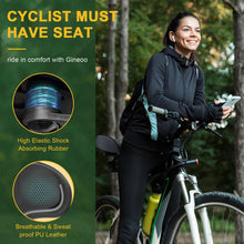 Load image into Gallery viewer, GINEOO New Noseless Oversized Bike Seat, Extra Wide Comfort Pure Memory Foam Bicycle Seat Cushion, Compatible Saddle Replacement with Electric Bike, Exercise, Cruiser, Road Bike for Men &amp; Women