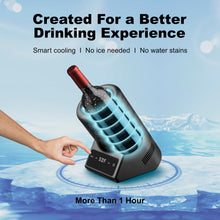 Load image into Gallery viewer, Wine Chiller Electric,Single Bottle Cooler for 750ml Wine or Some Champagne,Portable Cellars Keep Cold Up to 24h,Iceless Chiller at Poolside Party,Gift for Lover