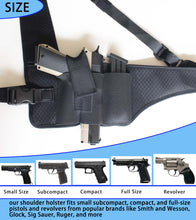 Load image into Gallery viewer, HOGIKUO Universal Shoulder Holster，Chest Holster,Concealed Shoulder Holster for Men,Fits 1911,M&amp;P Shield 9mm, Glock 19,Sig P365,S&amp;W Bodyguard and More（Right Hand）