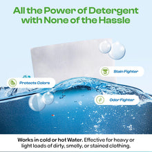 Load image into Gallery viewer, HAPPY HOUR Laundry Detergent Sheets Value Pack with up to 120 Loads, Non Toxic Laundry Sheets Detergent Soap for Sensitive Skin, Recyclable Eco Friendly, Perfect for Travel - Fresh Scent
