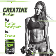 Load image into Gallery viewer, MusclePharm Creatine Monohydrate Powder, Pre Workout Muscle Builder &amp; Post Workout Muscle Recovery Supplement, Ultra-Pure 100% Monohydrate Creatine Powder, 60 Servings, Unflavored