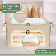 Load image into Gallery viewer, 22L Cashmere Sweater Storage Bag with Natural Cedar Balls | BREATHABLE Cashmere Storage Bag Friendly for Knitwear Merino Wool/Knit Sweater for Closet Shelf Wool Clothes Garment Organizer Pouch