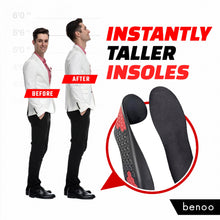 Load image into Gallery viewer, Height Increase Insoles for Men (+1 inch) Shoe Lifts, Instant Height Boosters Insoles, Trim to Fit, Comfortable Shoe Leveler, Confidence Boosters, Shoe Inserts for Height (Mens 10-11.5)
