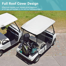Load image into Gallery viewer, Toriexon Golf Cart Sun Shade Cover for Yamaha G14 G16 G22 G29 Drive2, Encrypted Polyester Mesh Shield, UV Protection &amp; Heat Isolation, Easy-to-Install Golf Cart Cover for Yamaha Cart, 63&#39;&#39; x 45.25&#39;&#39;