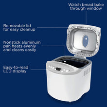 Load image into Gallery viewer, Oster Expressbake Bread Maker with Gluten-Free Setting, 2 Pound, White (CKSTBR9050-NP)