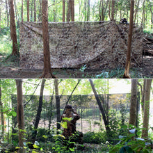 Load image into Gallery viewer, AUSCAMOTEK One Way See Through Camouflage Mesh Camo Netting Material for Hunting Ground Blind - Duck &amp; Deer Marsh 5X13FT