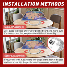 Load image into Gallery viewer, Rotating Puzzle Board Base - 360° Swivel Turntable for Jigsaw Puzzles 1000/1500 Piece Lazy Susan Spinner Table - Puzzle Accessories for Adults and Kids