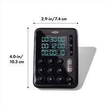 Load image into Gallery viewer, OXO Good Grips Digital Triple Kitchen Timer - Black