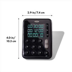 OXO Good Grips Digital Triple Kitchen Timer - Black
