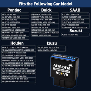 AFM/DFM Disabler Active Fuel Management Disable Device Compatible with GM V6 V8 Motor Chevy Suburban Silverado Tahoe Sierra Yukon Escalade 4.3L 5.3L 6.0L 6.2L RA003 AFM Disabler