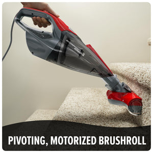 Dirt Devil Scorpion Plus Handheld Vacuum Cleaner, Powerful Suction, Lightweight, Includes Pivoting Stair and Upholstery Tool, Hose and Dusting Brush, Corded Portable Vacuum Cleaner