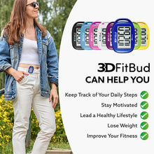 Load image into Gallery viewer, 3DFitBud Simple Step Counter Walking 3D Pedometer from 3DActive with Clip &amp; Lanyard - A420S - Royal Blue