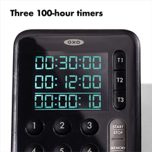 Load image into Gallery viewer, OXO Good Grips Digital Triple Kitchen Timer - Black