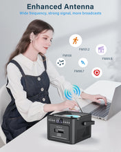 Load image into Gallery viewer, Greadio Boombox CD and Cassette Player Combo, 5000mAh Rechargable CD Player Boombox with Bluetooth Receive/Transmit/FM Radio/USB/TF/AUX/Remote Control, Boom Box Cassette Player for Home Outdoor