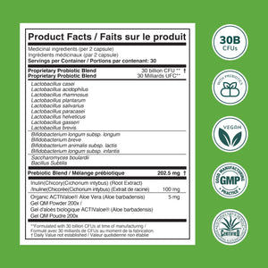 Univera Probiotics for Women, Probiotics and Prebiotics 30 Billion CFUs with Organic Aloe Vera -14 Strains, Digestive Enzymes for Adults - Vegan, AloeBiotics, 60ct.