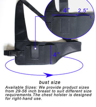 Load image into Gallery viewer, HOGIKUO Universal Shoulder Holster，Chest Holster,Concealed Shoulder Holster for Men,Fits 1911,M&amp;P Shield 9mm, Glock 19,Sig P365,S&amp;W Bodyguard and More（Right Hand）