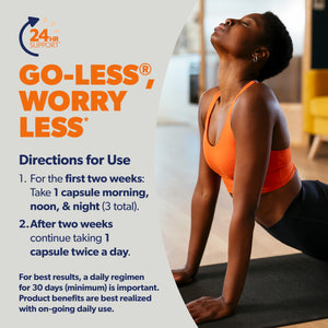 AZO Bladder Control with Go-Less Daily Supplement | Helps Reduce Occasional Urgency, leakage due to laughing, sneezing and exercise††† | 72 Capsules