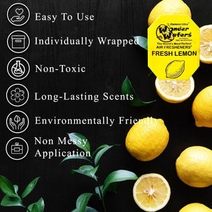 Wonder Wafers Car Air Freshener Wafers Variety Pack of 24 - Individually Wrapped Car Air Fresheners - 23 Scents Car Fresheners (24 Pack 23 Scents)