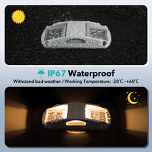 Load image into Gallery viewer, AGPTEK Solar Driveway Lights 12 Pack, Outdoor Deck Dock Marine LED Solar Powered Waterproof Driveway Marker Lights for Warning Step, Sidewalk, Pathway, Garden, Yard (Warm White)