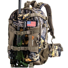 Load image into Gallery viewer, YVLEEN Hunting Backpack, Waterproof Camo Hunting Packs for Men, Durable Large Capacity Hunting Day Pack for Rifle Bow Gun