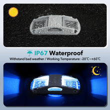 Load image into Gallery viewer, AGPTEK Solar Driveway Lights 12 Pack, Outdoor Deck Dock Marine LED Solar Powered Waterproof Driveway Marker Lights for Warning Step, Sidewalk, Pathway, Garden, Yard (Blue Light)