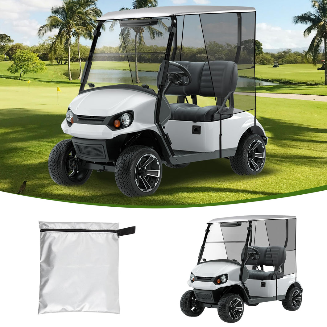 Toriexon Golf Cart Sun Shade Cover for Yamaha G14 G16 G22 G29 Drive2, Encrypted Polyester Mesh Shield, UV Protection & Heat Isolation, Easy-to-Install Golf Cart Cover for Yamaha Cart, 63'' x 45.25''