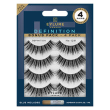 Load image into Gallery viewer, Eylure Dramatic Definition No. 126 Eyelashes Multipack, 4 Pairs