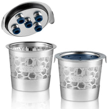 Load image into Gallery viewer, 2 Stainless Steel Reusable K Cups for Keurig K Supreme, K Supreme Plus, K Slim, K-Duo Hot &amp; Iced with Multistream Technology - 2 Refillable Kcups Coffee Filters for Keurig Coffee Makers