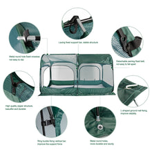 Load image into Gallery viewer, ANC POP Portable Chicken Run Large Pop-Up Chicken Pen for Small Animals Outdoor Gardening Net with 3 Doors and Handbag, Easy to Install and Storage, Green