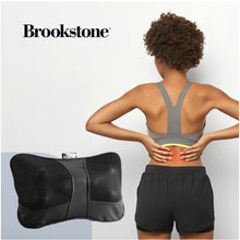 Load image into Gallery viewer, Brookstone Shiatsu Neck and Lumbar Massager, Deep Kneading Massage Pillow with Heat - Neck, Shoulder, Leg, Lumbar Portable Massager, Electric Massage Pillow for Home Office Car