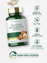 Load image into Gallery viewer, Carlyle Shiitake Mushroom Extract | 3000mg | 200 Capsules | Non-GMO, Gluten Free