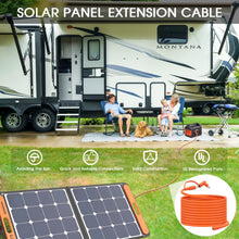 Load image into Gallery viewer, Hoeine Solar Panel Extension Cable Compatible with Jackery Solar Panel Connector Perfectly for Gz Yeti, Aker, Jackery Portable Power Station (35 Feet)