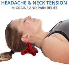 Load image into Gallery viewer, Davinci Tool (Red) -USA Made- Hard Rubber Neck Tension Relief &amp; Pressure Point Massage Tool - Occipital Release Tool - Cervical Traction Device- Suboccipital Release Device - Neck Stretcher