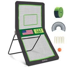 Load image into Gallery viewer, ZivPlay Lacrosse Rebounder for Backyard Lacrosse Bounce Back Net Volleyball Rebounder Net for Lax and Volleyball Practice Five Rebound Angles Includes Ball 7x4 ft